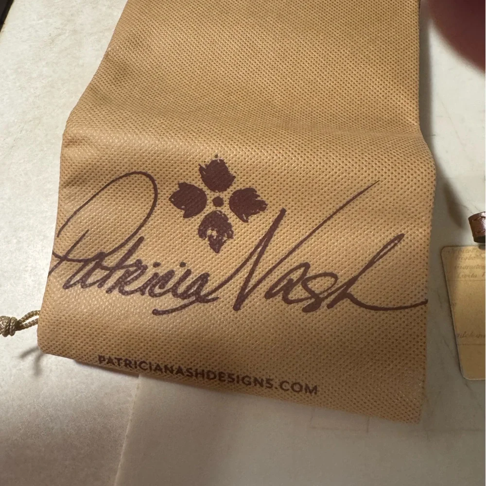 Patricia Nash Brown Embossed  Florence Crossbody Bag  NWOT - Picture 7 of 8